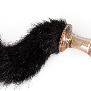 Glasplugg med svans 40cm Ø 2,1-3,8cm