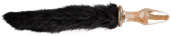 Glasplugg med svans 40cm Ø 2,1-3,8cm