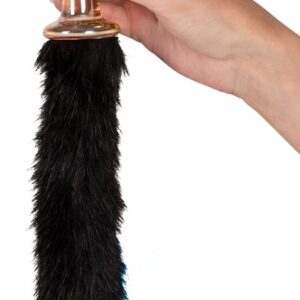 Glasplugg med svans 40cm Ø 2,1-3,8cm