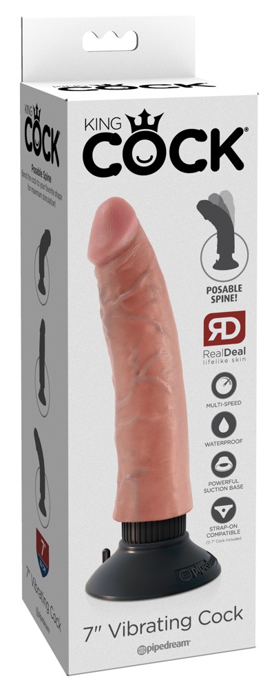 7'' Vibrating Cock 21cm Ø 4,6cm