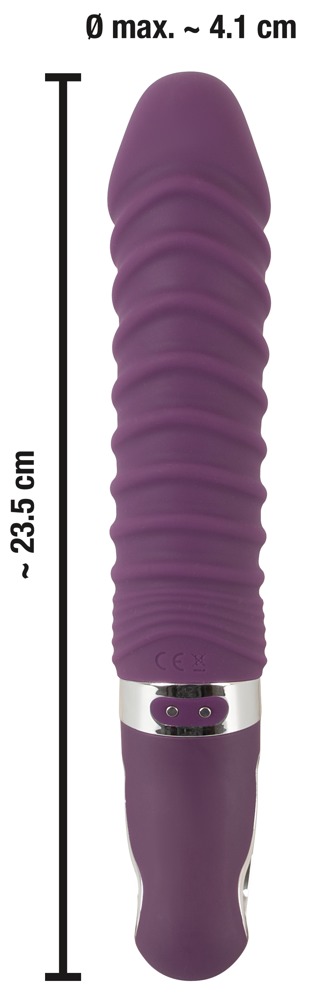 Warming Soft vibrator 23,5cm Ø 3,5 - 4,1cm