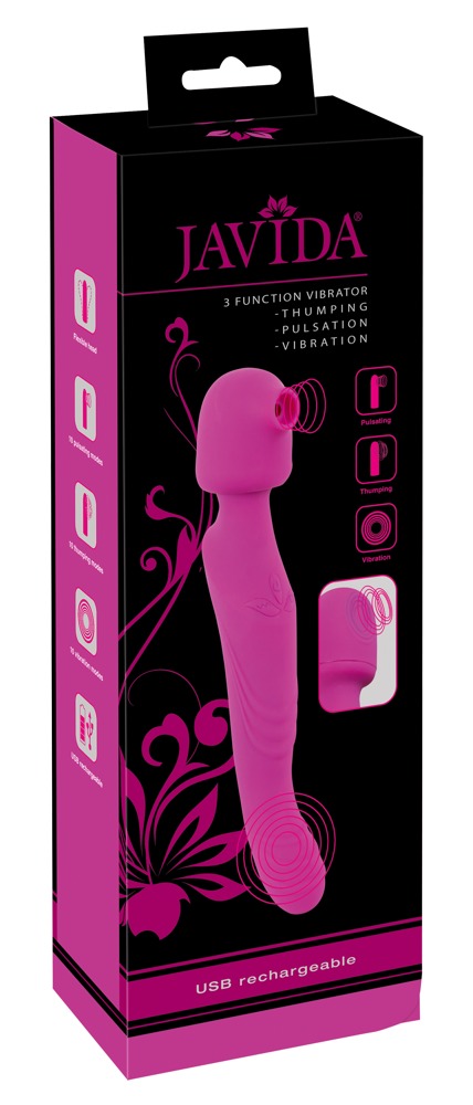 3 Function Vibrator 26,6cm Ø 2,8 - 4,3cm