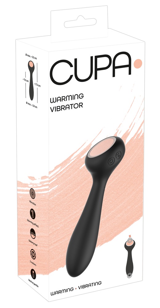 Warming vibrator 17,3cm Ø 1,9 - 3,8cm
