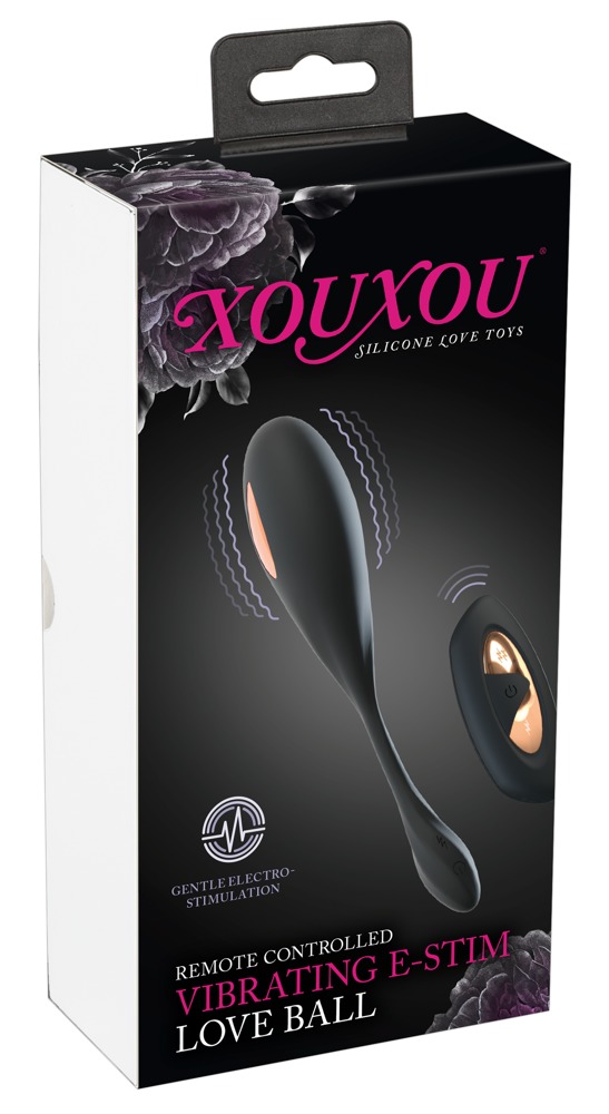 Vibrating E-Stim RC Love Ball 18,6cm Ø 3,6cm