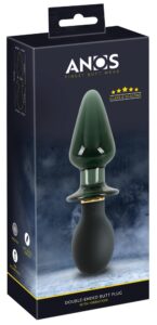 Double-ended Butt Plug with Vibration 16,6cm Ø 4,0cm