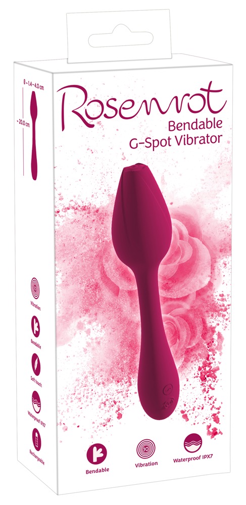 Rose G-Spot Vibrator 20,0cm Ø 1,4 - 4,0cm