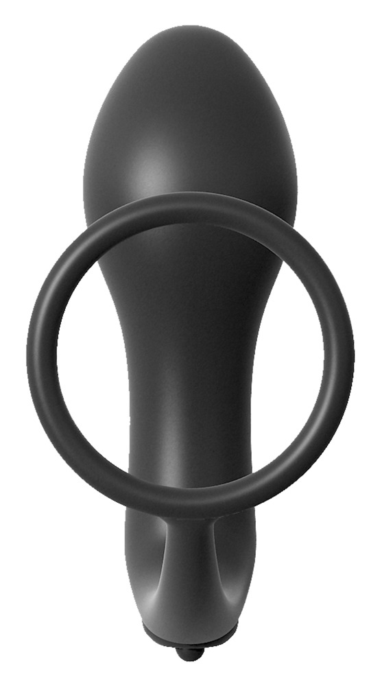 Ass-Gasm Cockring Vibrating Plug 10,4cm Ø 1,5-3,8cm