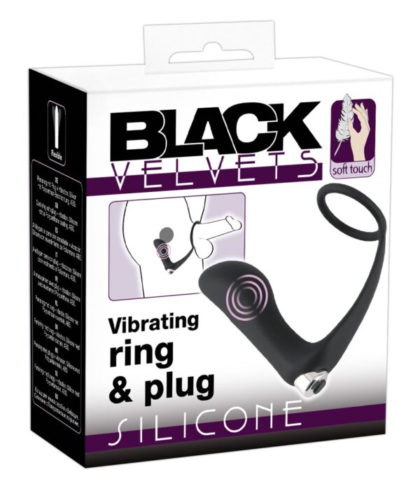 Vibrating Ring & Plug 10,8cm Ø 2,0 - 3,5cm