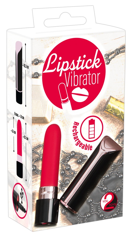 Lipstick vibrator 10,3cm Ø 1,9cm