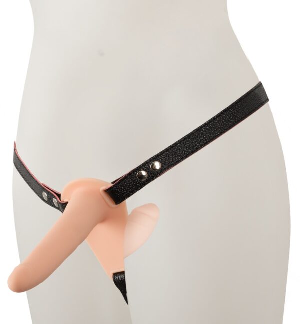 Vibrating Double Strap-On 15,7cm Ø 1,9 - 3,8cm