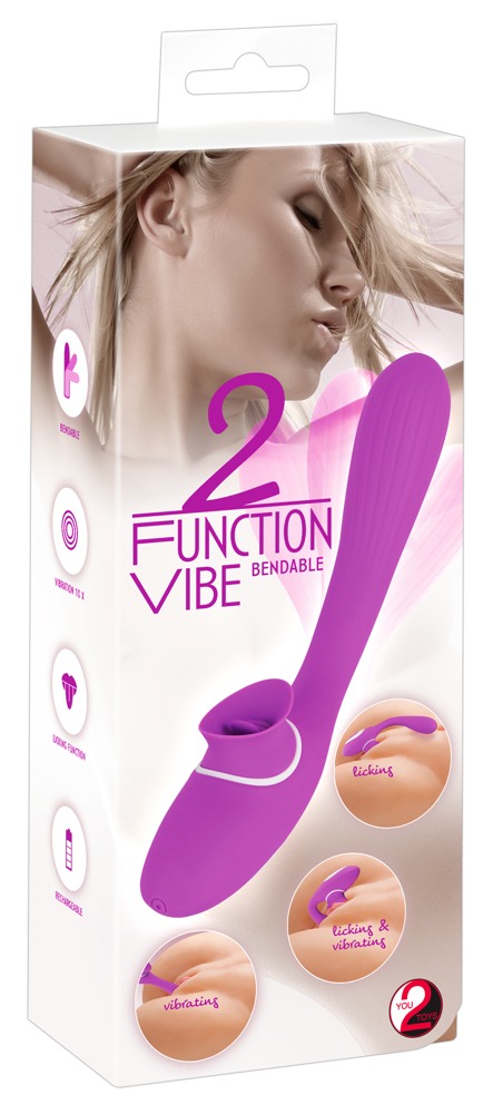 2 Function bendable Vibe 22,3cm Ø 1,5 - 3,4cm