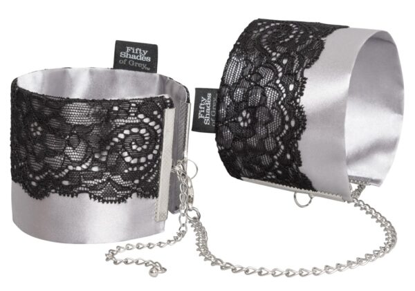 Play Nice Satin & Lace Wrist Cuffs 21,0cm