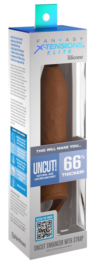 Uncut Enhancer with Strap 20,3cm Ø 2,8cm 1 Uncut Enhancer with Strap 20,3cm Ø 2,8cm