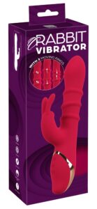 Rabbit Vibrator with 3 Moving Rings 23,7cm Ø 3,3 - 3,9cm