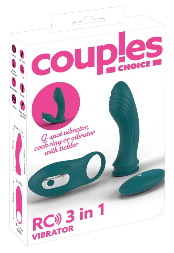 RC 3 in 1 Vibrator 12,7cm Ø 2,6 - 3,5cm