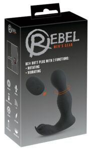 RC Butt Plug with 2 Functions 13,7cm Ø 1,7 - 3,3cm