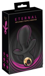Inflatable Triple Vibrator 18,9cm Ø 2,2 - 3,7cm